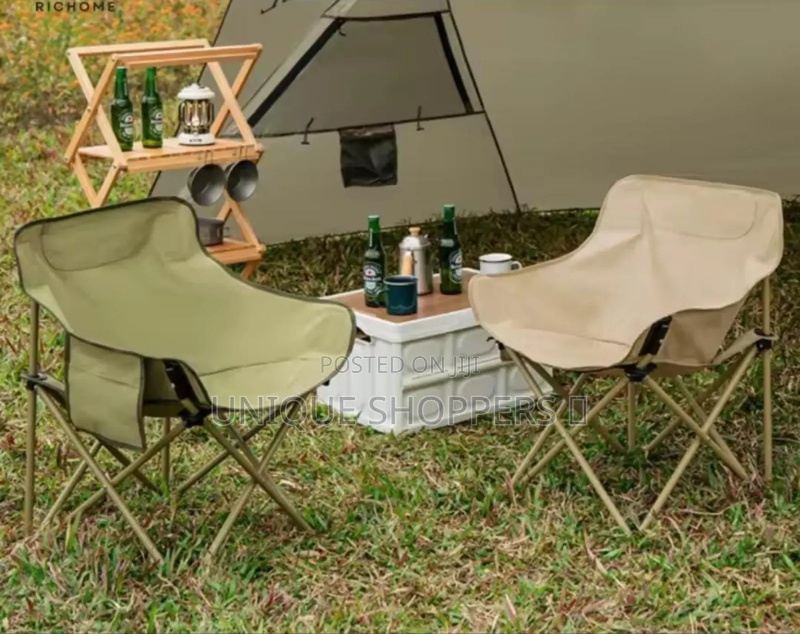 Camping Moon Chairs Outdoor Oldable Lawn Portable Camp Chairs