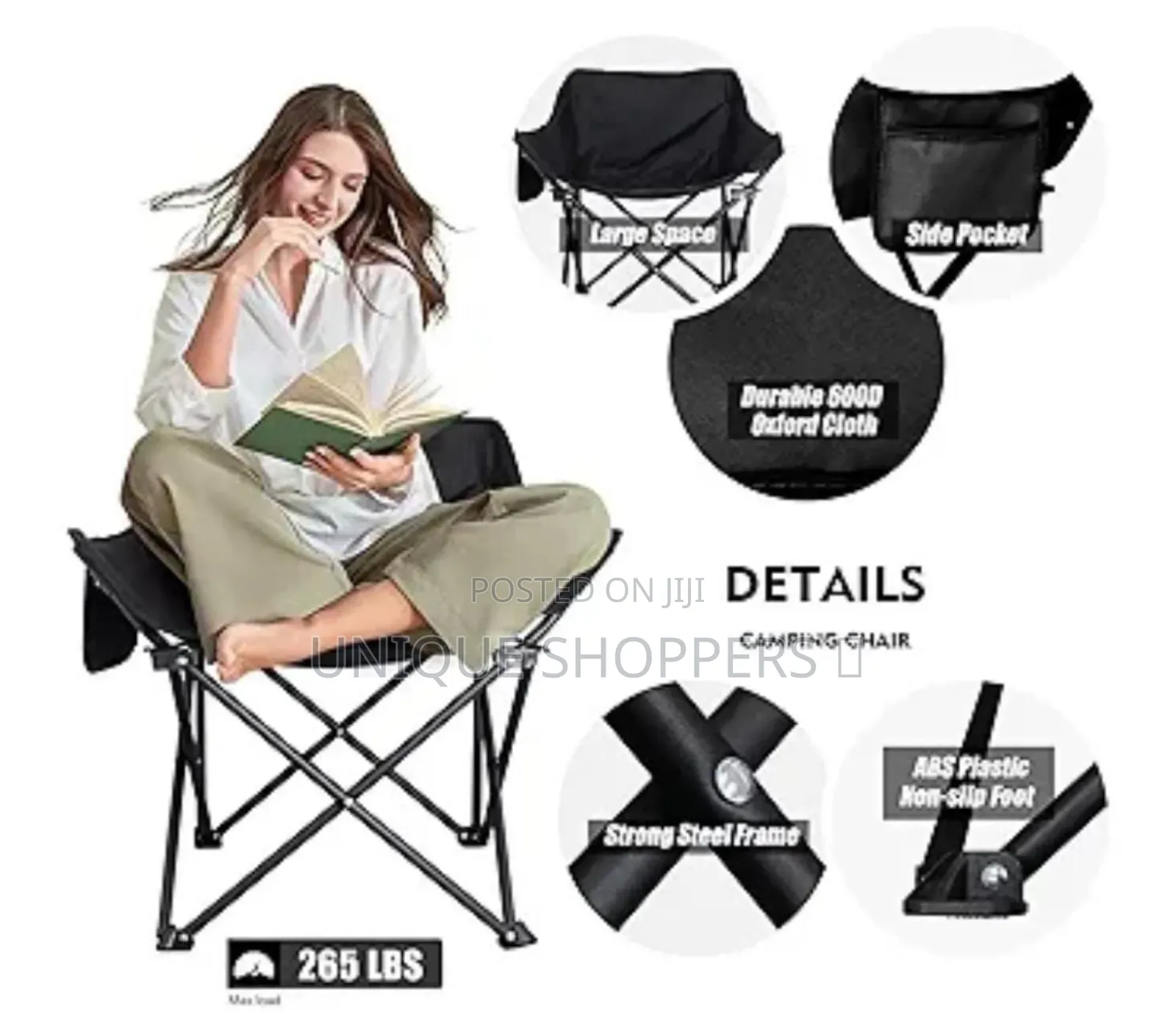 Camping Moon Chairs Outdoor Oldable Lawn Portable Camp Chairs