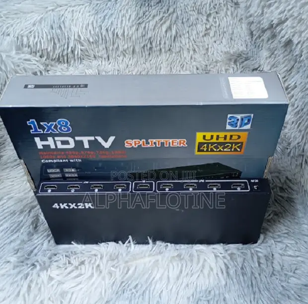 Hdmi Splitter Full Hd 1080p 1x8 Port Box Hub HDTV Pc