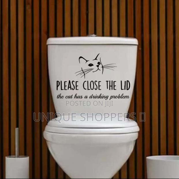 Rest Room/Cloak Room Toilet Rules Funny Message Diy Peel Stickers
