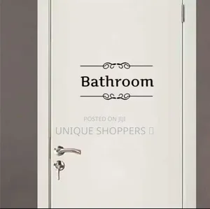 Rest Room/Cloak Room Toilet Rules Funny Message Diy Peel Stickers