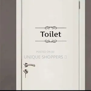 Rest Room/Cloak Room Toilet Rules Funny Message Diy Peel Stickers