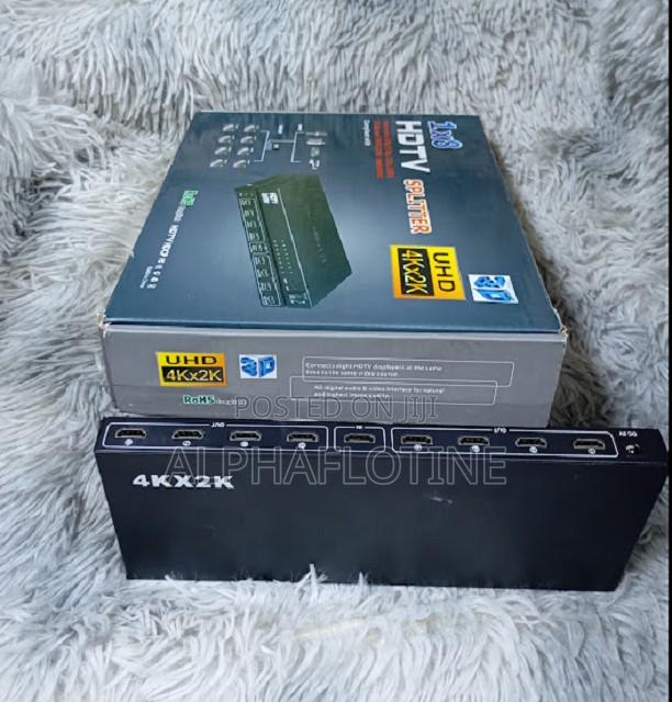Hdmi Splitter 1x8-Plug-and-Play Audio and Video Device