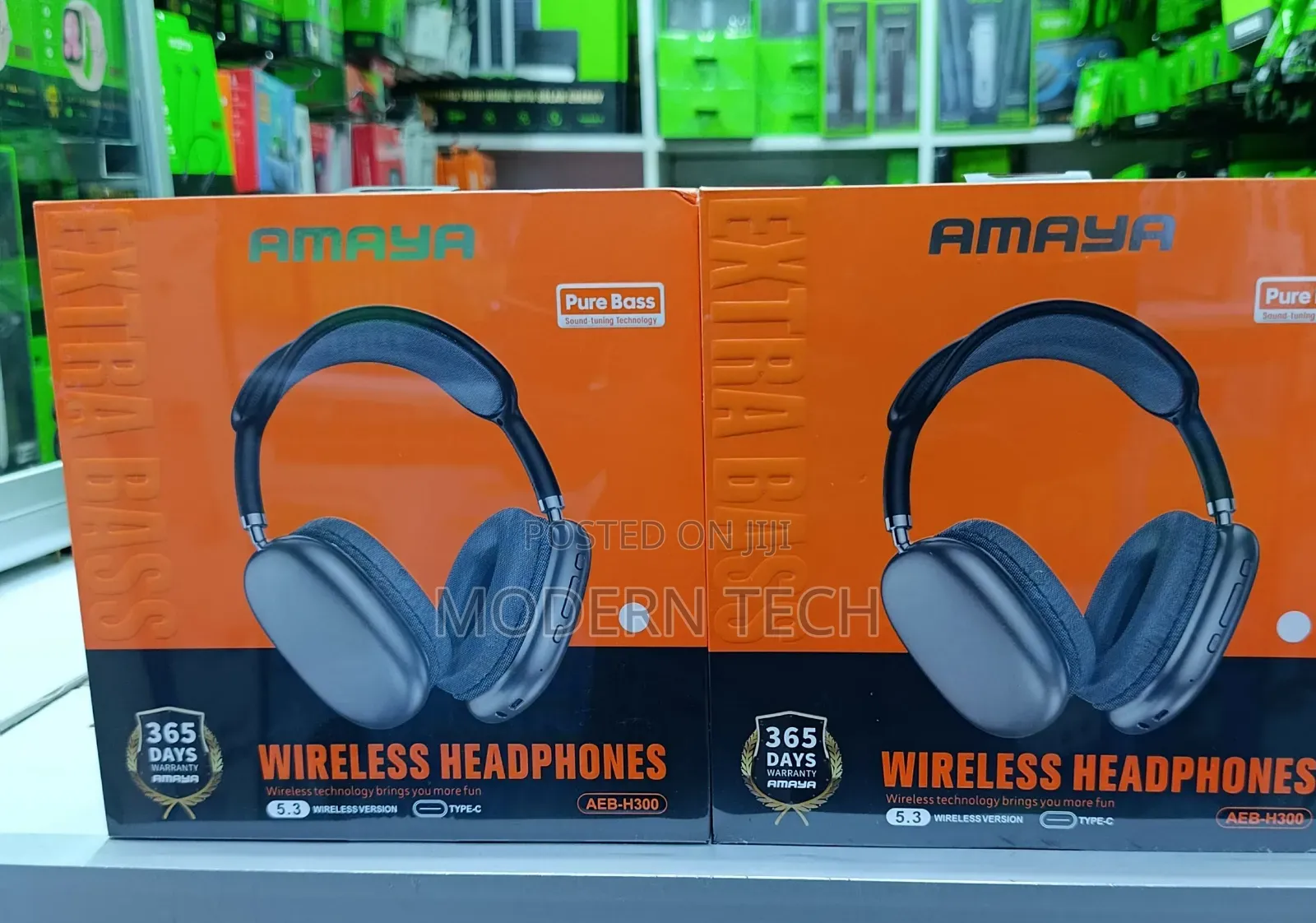 Amaya Aeb-H300 Wireless Headphones – Over-Ear, Noise Cancelling