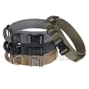 Outdoor Tactical Service Dog Collar and Leash Set