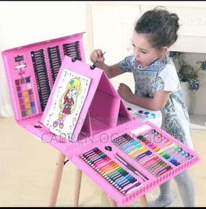208 PCS Creative Toy Painting Set ,In Pink Blue Colours.
