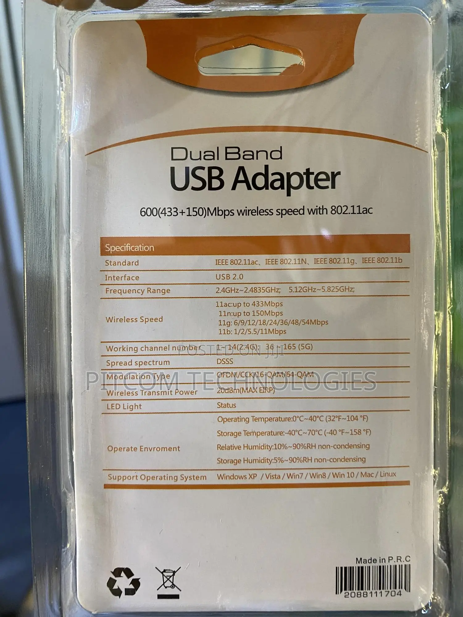 Dual Band Usb Adapter