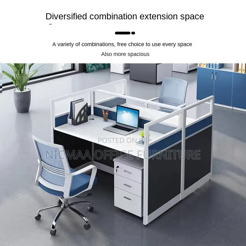 2-Way Executive Cubicle Setup Workstation