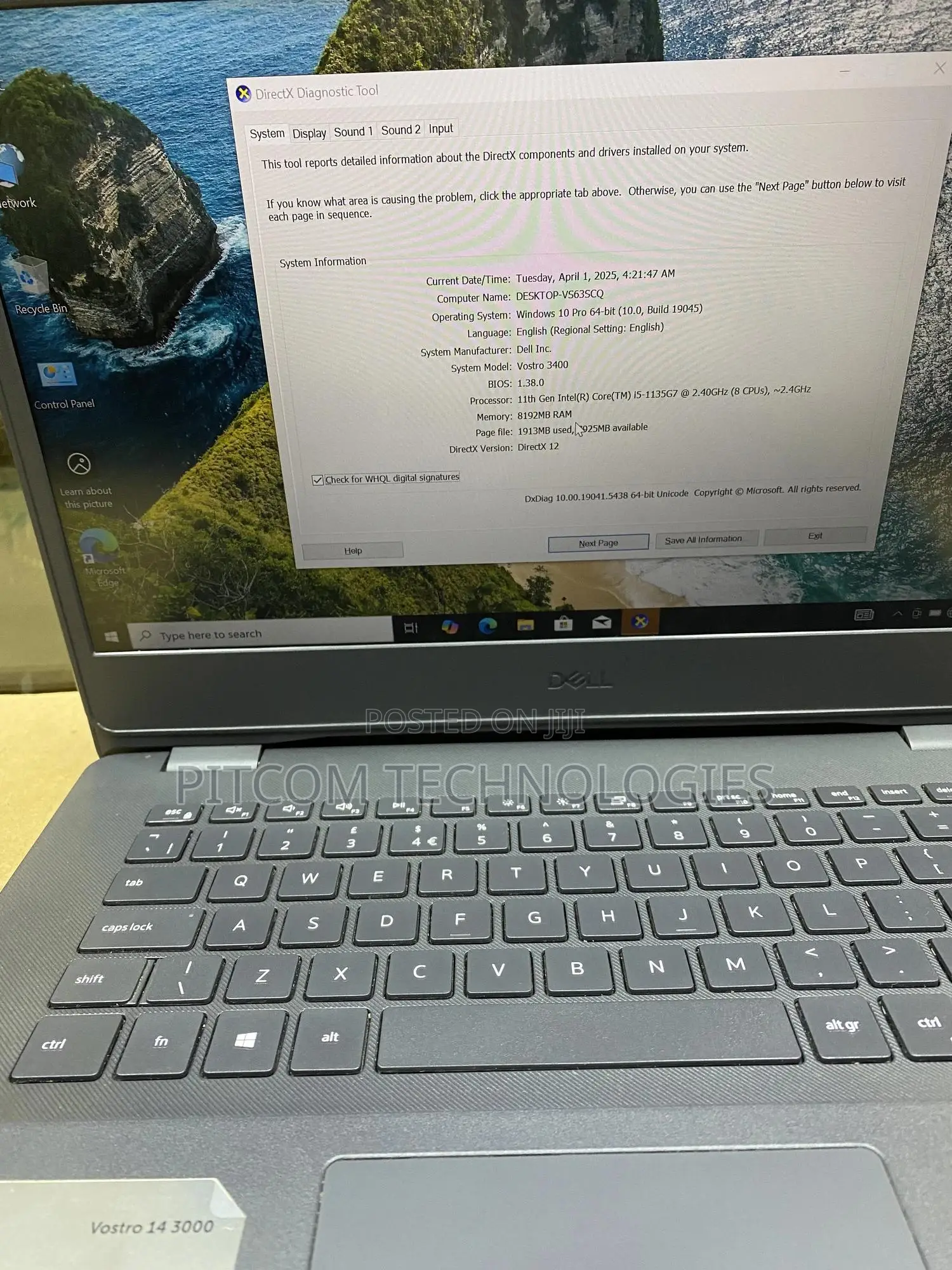 Laptop Dell Vostro 3400 8GB Intel Core i5 SSD 256GB