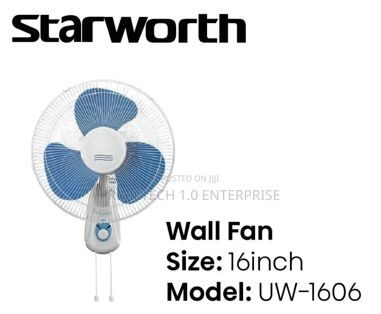 Starworth Wall Fan 16 Inches