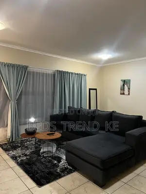 Black Elegant L Sofa 6 Seater