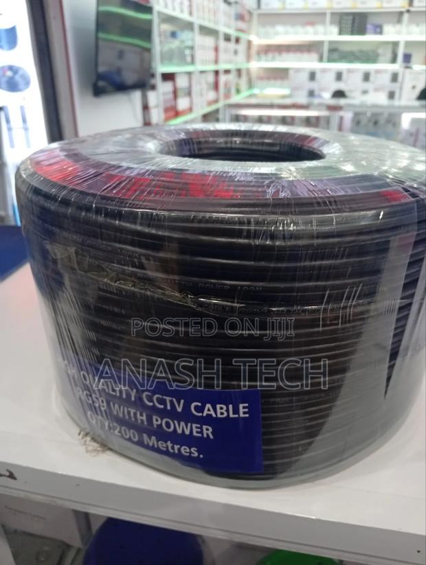 CCTV Coaxial Cable 200mrg59 Supply Coaxial Cable With Power 200m.