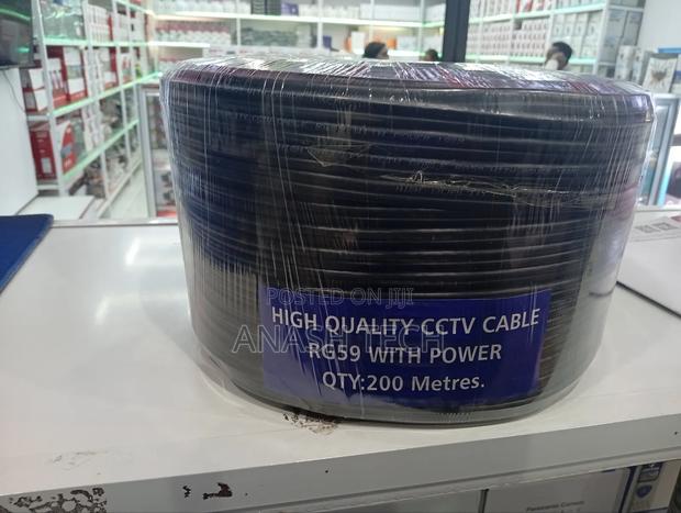 Rg59 CCTV Coaxial Cable 200m With Power