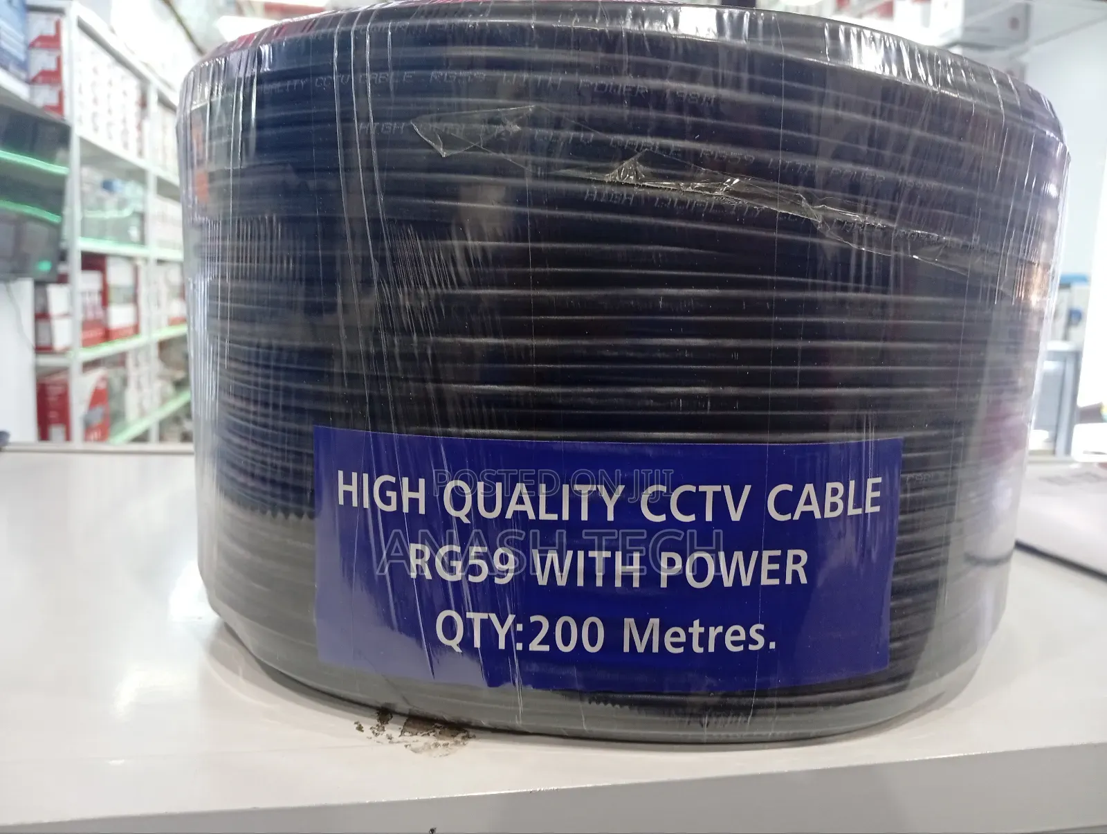 High Quality Rg59 CCTV Coaxial Cable 200m With Power