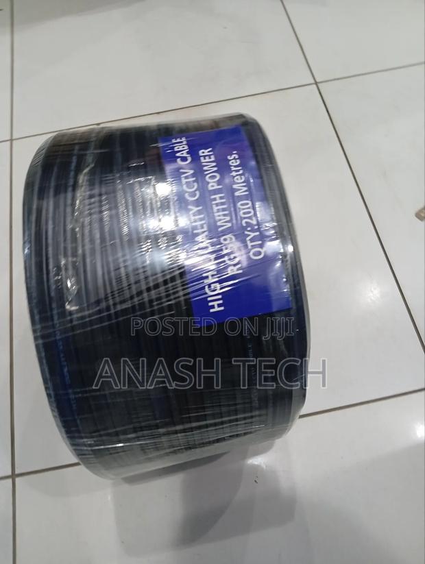 Advanced Rg59 CCTV Coaxial Cable 200m With Power