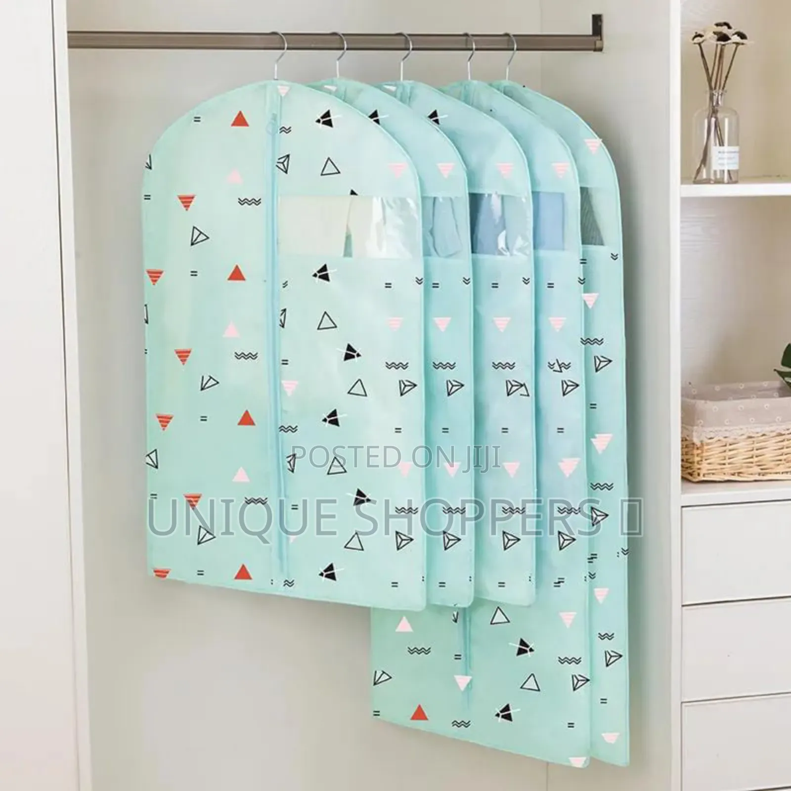 5pcs Reusable Garment Organizer Storage Bags Fabric Garment Cover