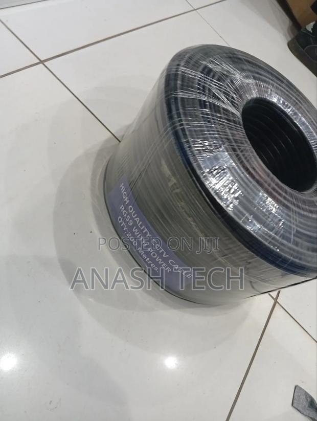 Compact High Quality Rg59 CCTV Coaxial Cable 200m With Power