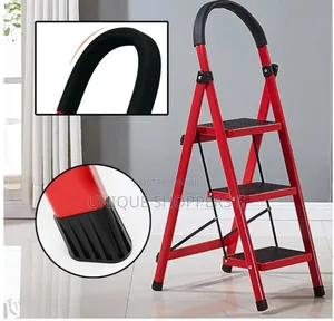 Quality 3 Step Ladder, Folding Step Stool With Wide Anti-Slip Pedal
