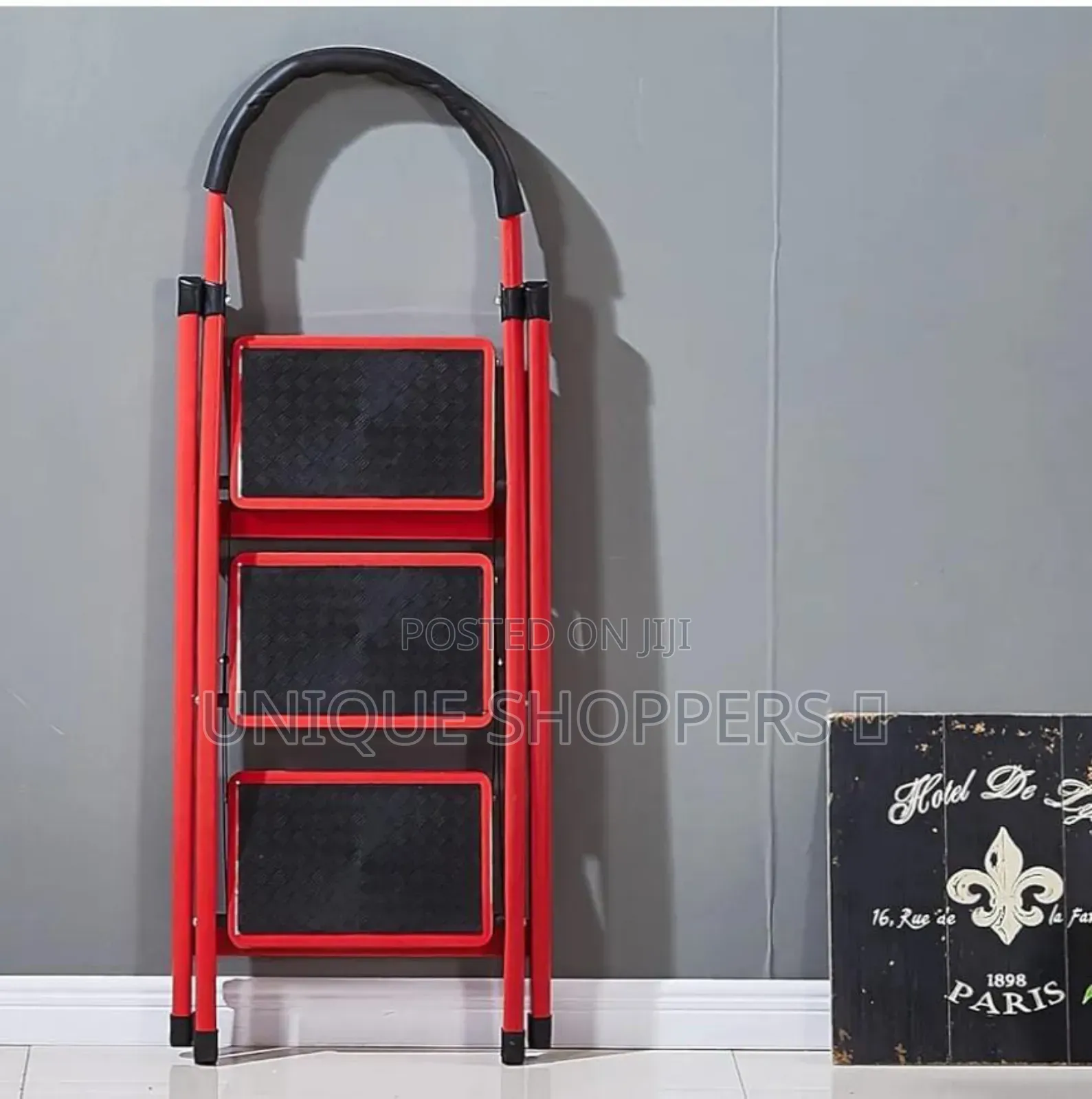 Quality 3 Step Ladder, Folding Step Stool With Wide Anti-Slip Pedal