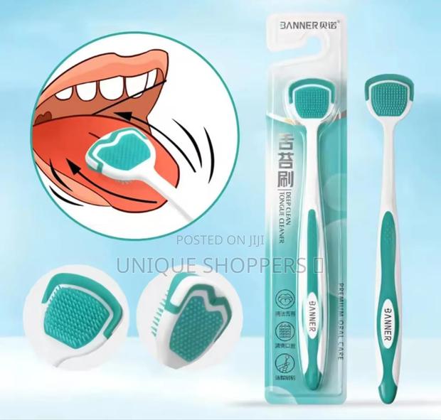 Silicone Tongue CleanerArc Design Double Sided Cleaning Non Slip
