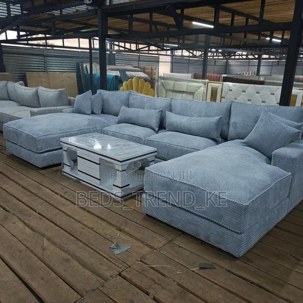 Lovely 9 Seater U Sofa Set - main view
