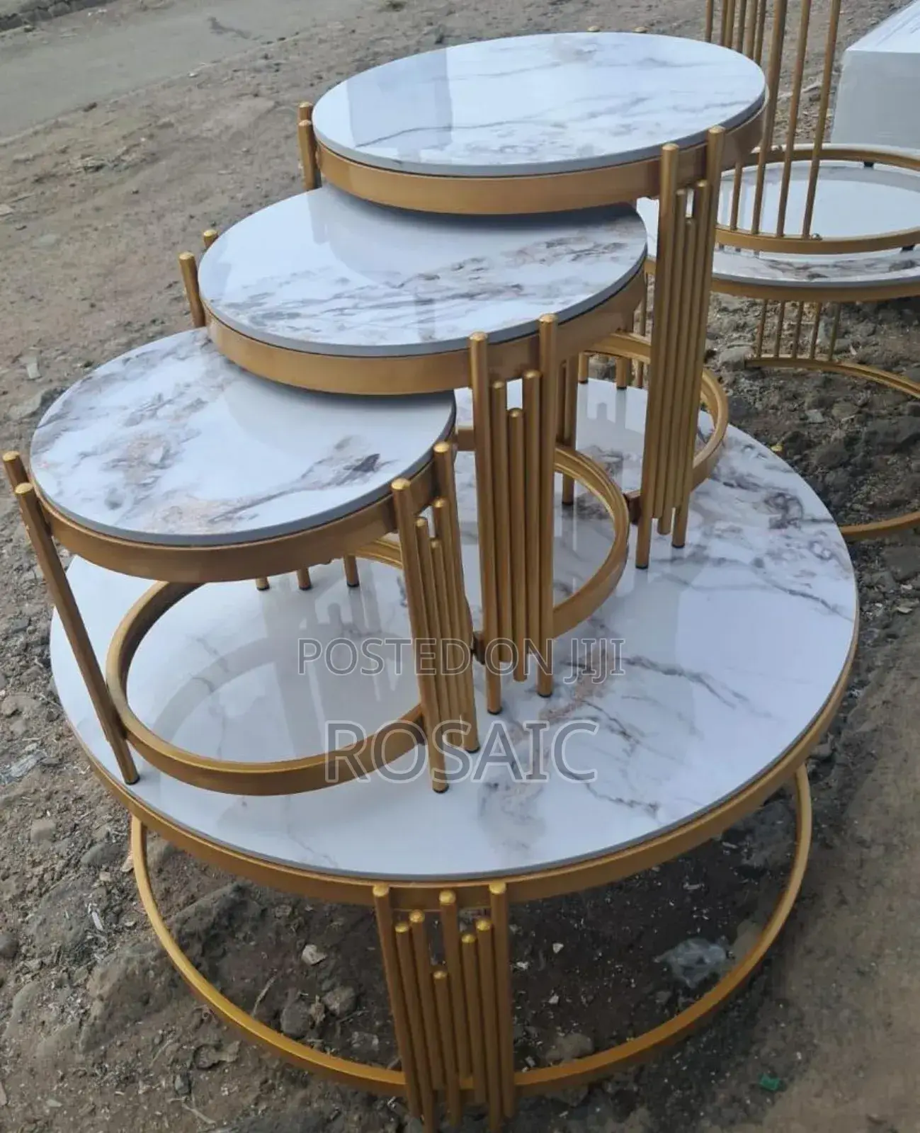 4 In 1 Executive Pure Marble Table