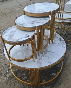 4 In 1 Executive Pure Marble Table