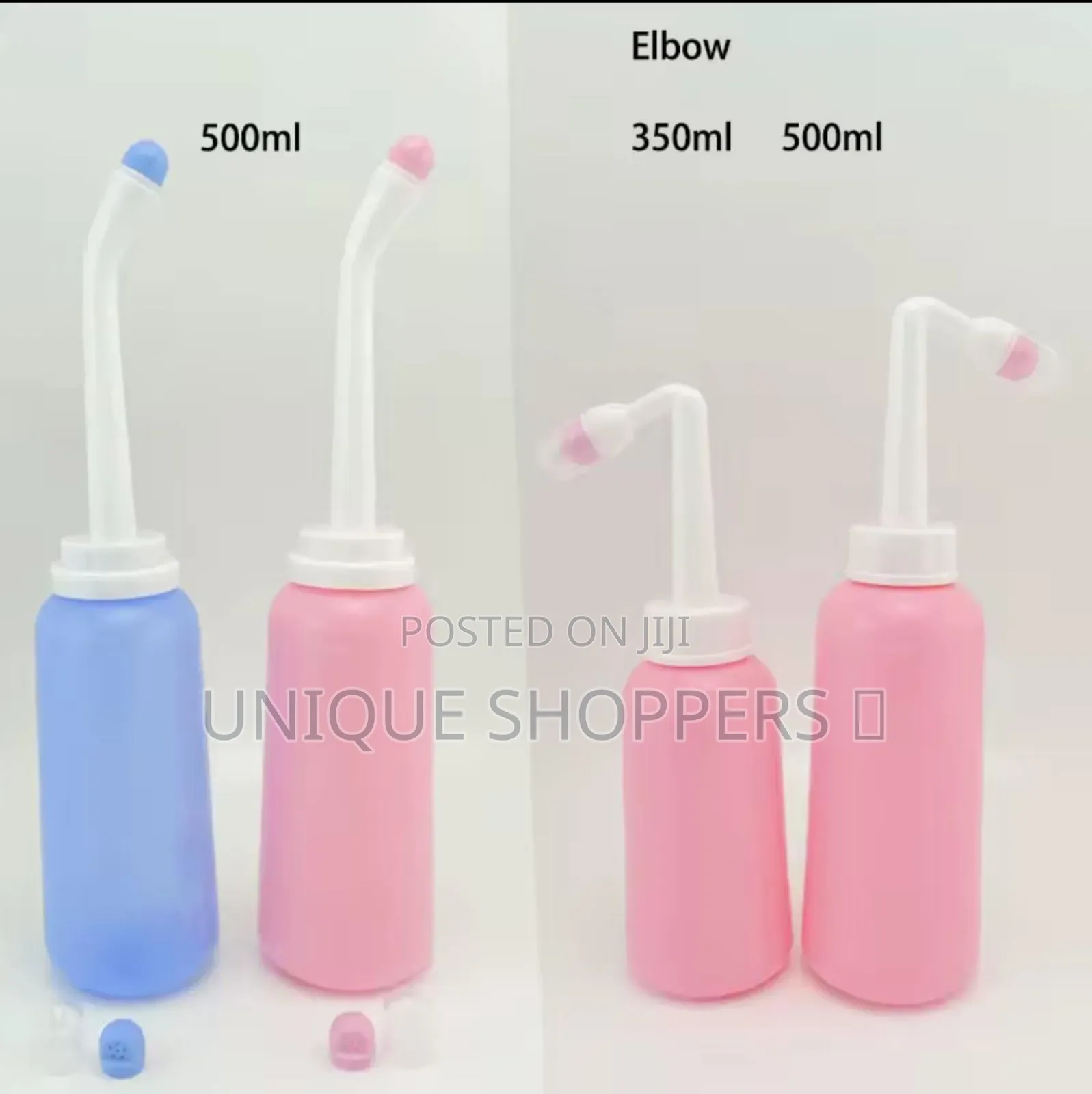 2 Way 500ml Portable Travel Handheld Bidet Sprayer Bottle Nozzle Toile