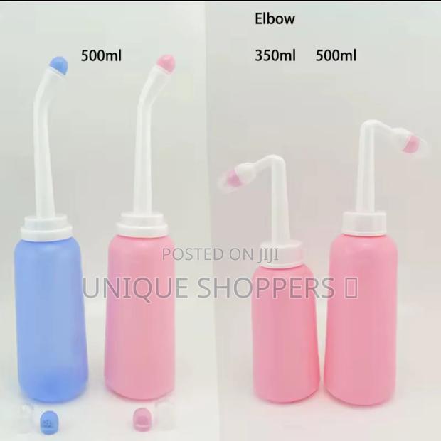 2 Way 500ml Portable Travel Handheld Bidet Sprayer Bottle Nozzle Toile - thumbnail 2