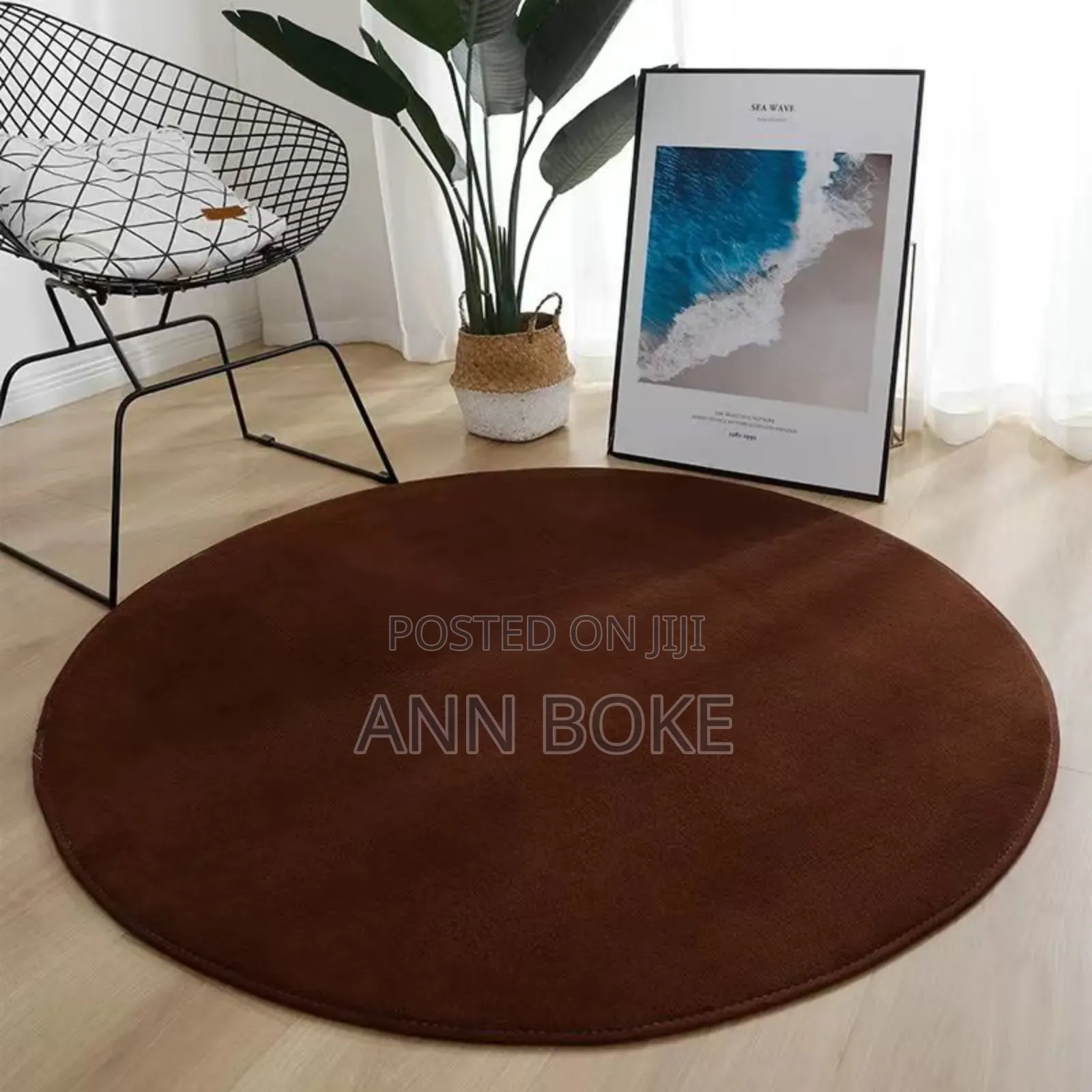 Round Mat ; Beautiful Design, Perfect for My Living Room, Bedside,