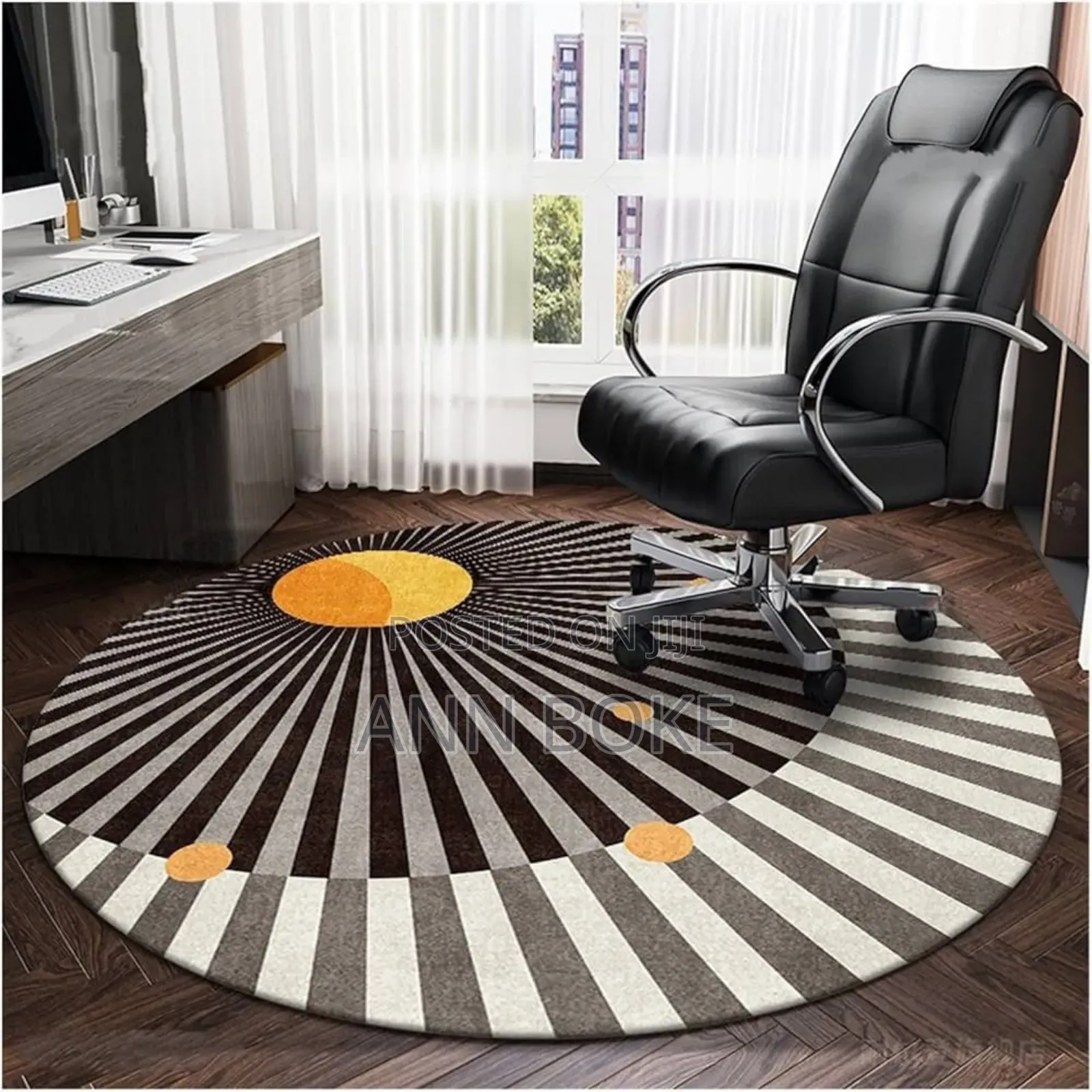 Round Mat ; Beautiful Design, Perfect for My Living Room, Bedside,
