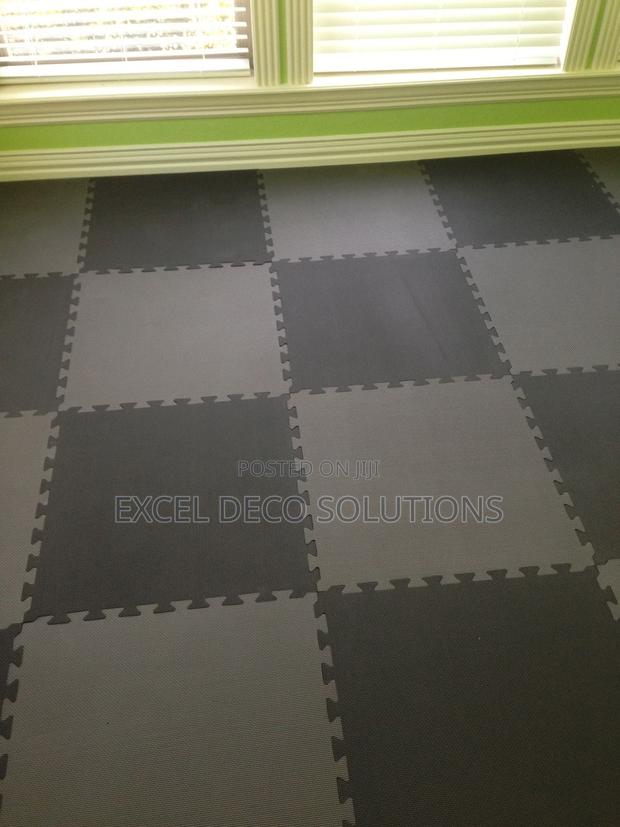 Interlocking Gym Mats – Noise Impact Reduction Flooring - main view