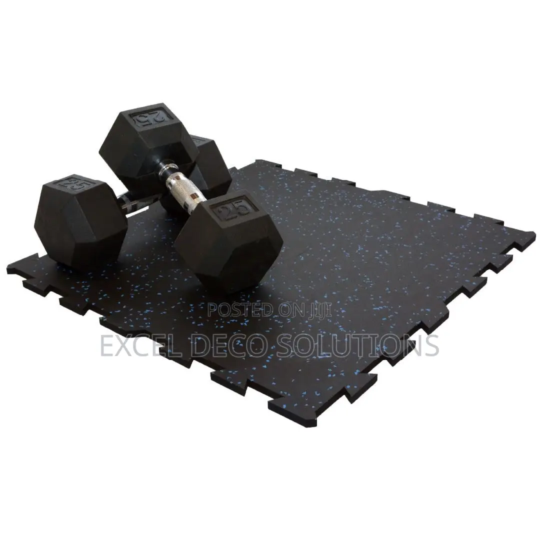 Non-Slip Gym Flooring – Interlocking Rubber Mats 15mm