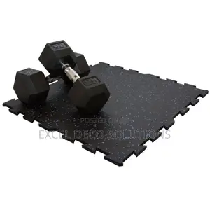 Non-Slip Gym Flooring – Interlocking Rubber Mats 15mm