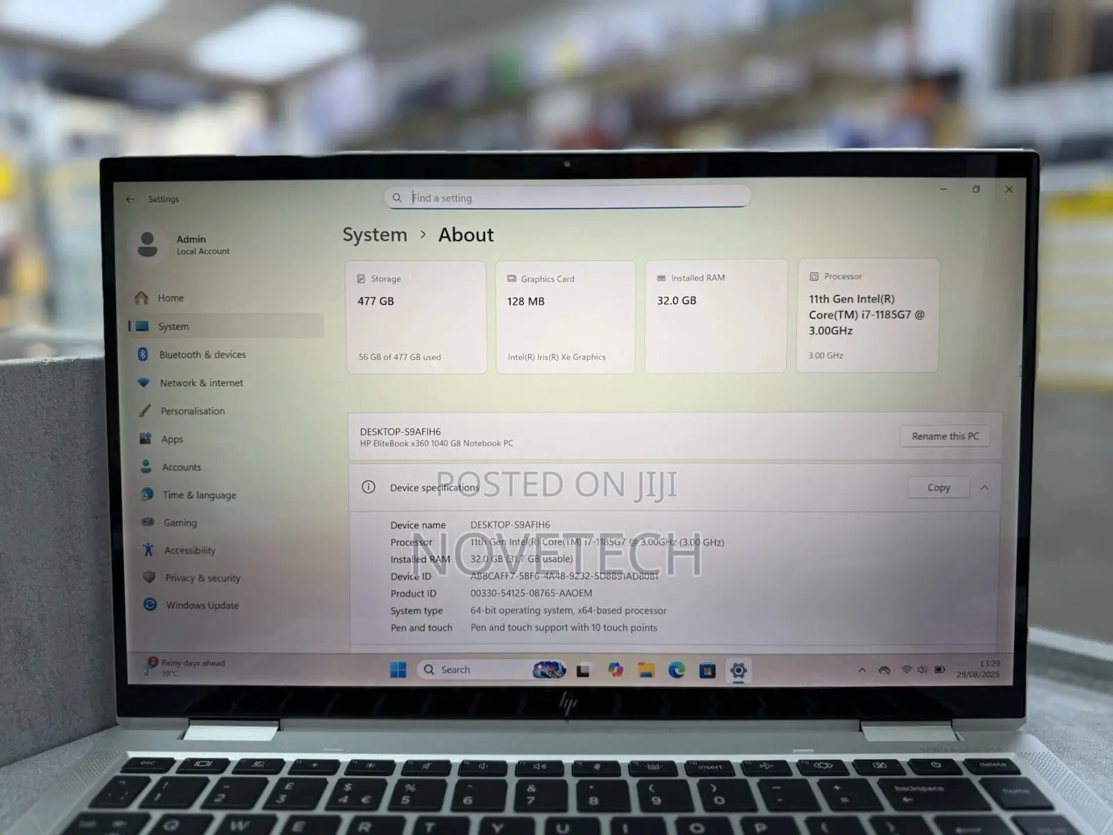 Laptop HP EliteBook 1040 G8 32GB Intel Core i7 SSD 512GB