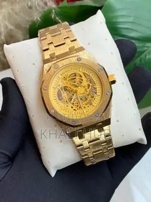 Audemars Piguet Watch, Full Golden Audemars Piguet Automatic Watch