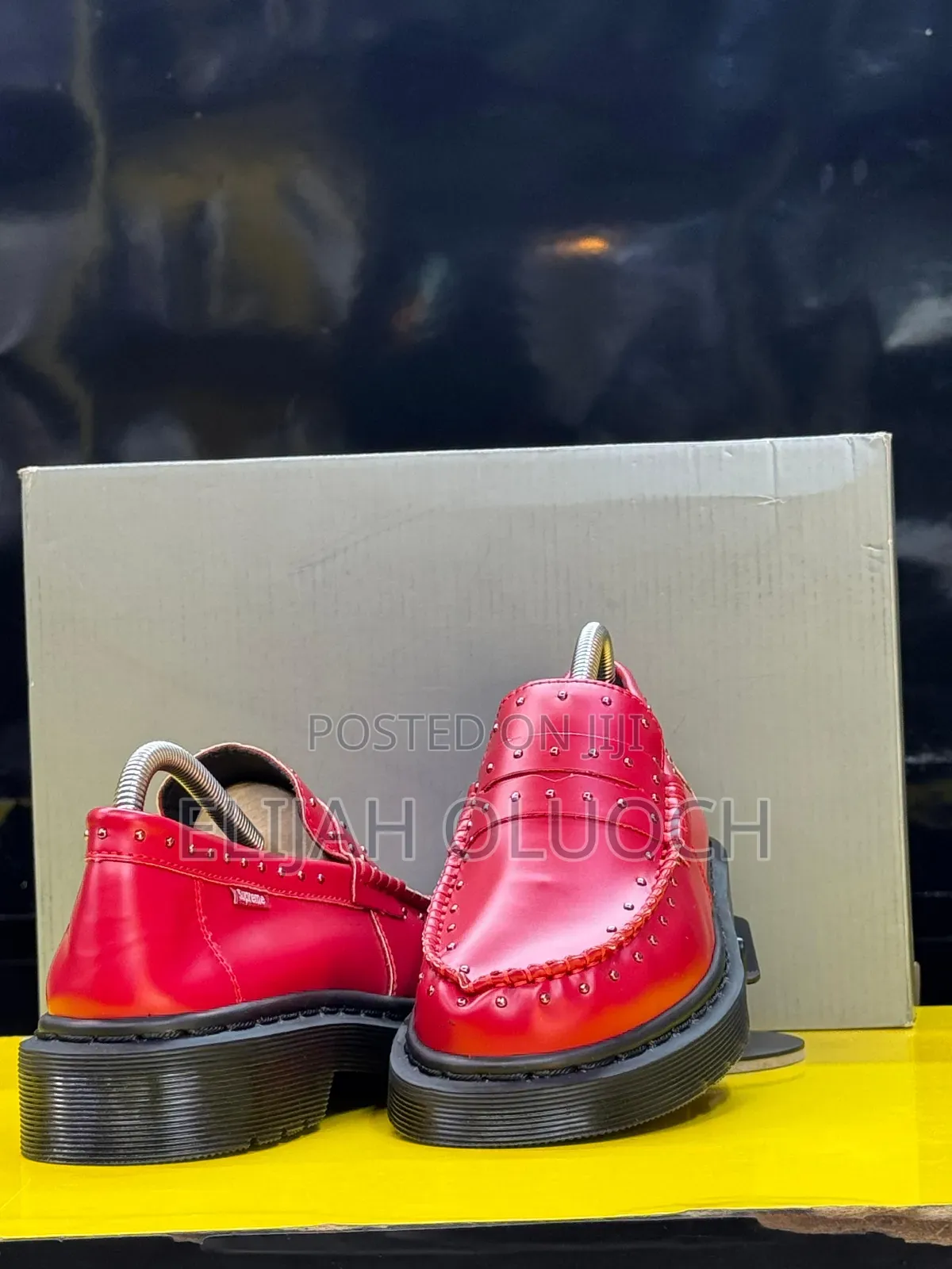 Supreme Dr. Martens Studded Penton Loafer “ Poppy Red ”