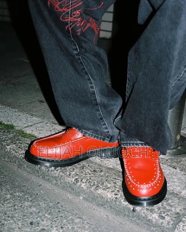 Supreme Dr. Martens Studded Penton Loafer “ Poppy Red ” - thumbnail 2