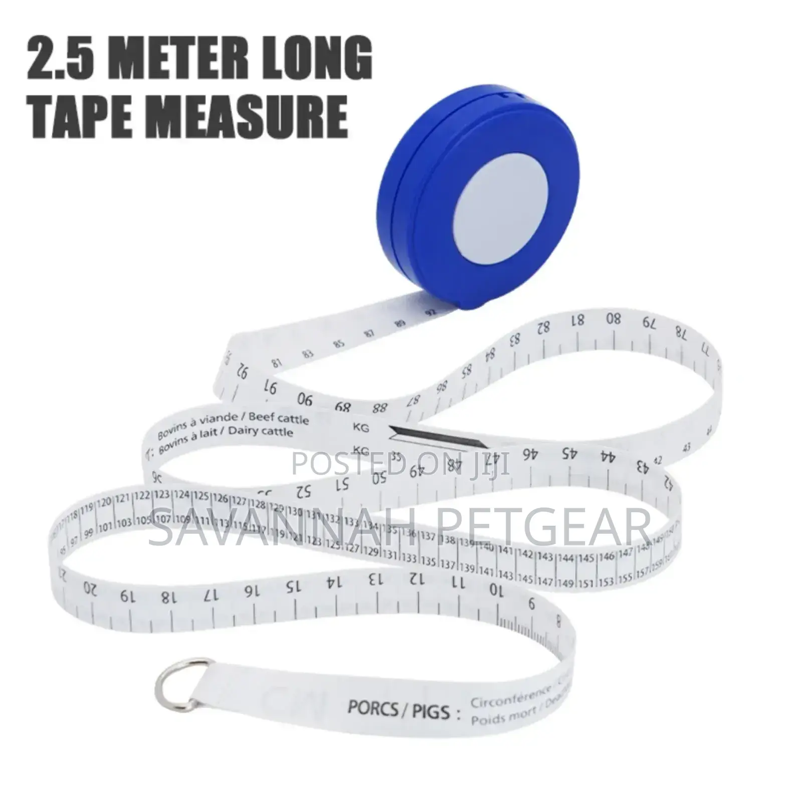 Retractable Animal Weight Measure Tapes for Cattle Cow Goat Sheep Pig