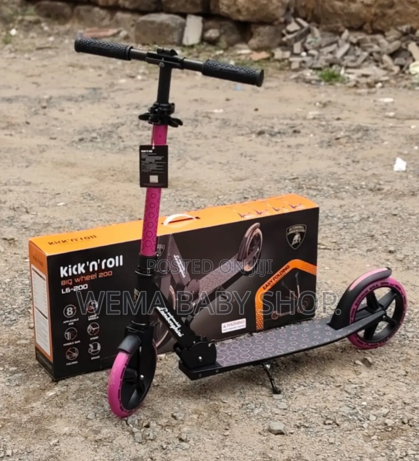 Lamborghini Kick'n'roll Big Wheel Kids Scooter