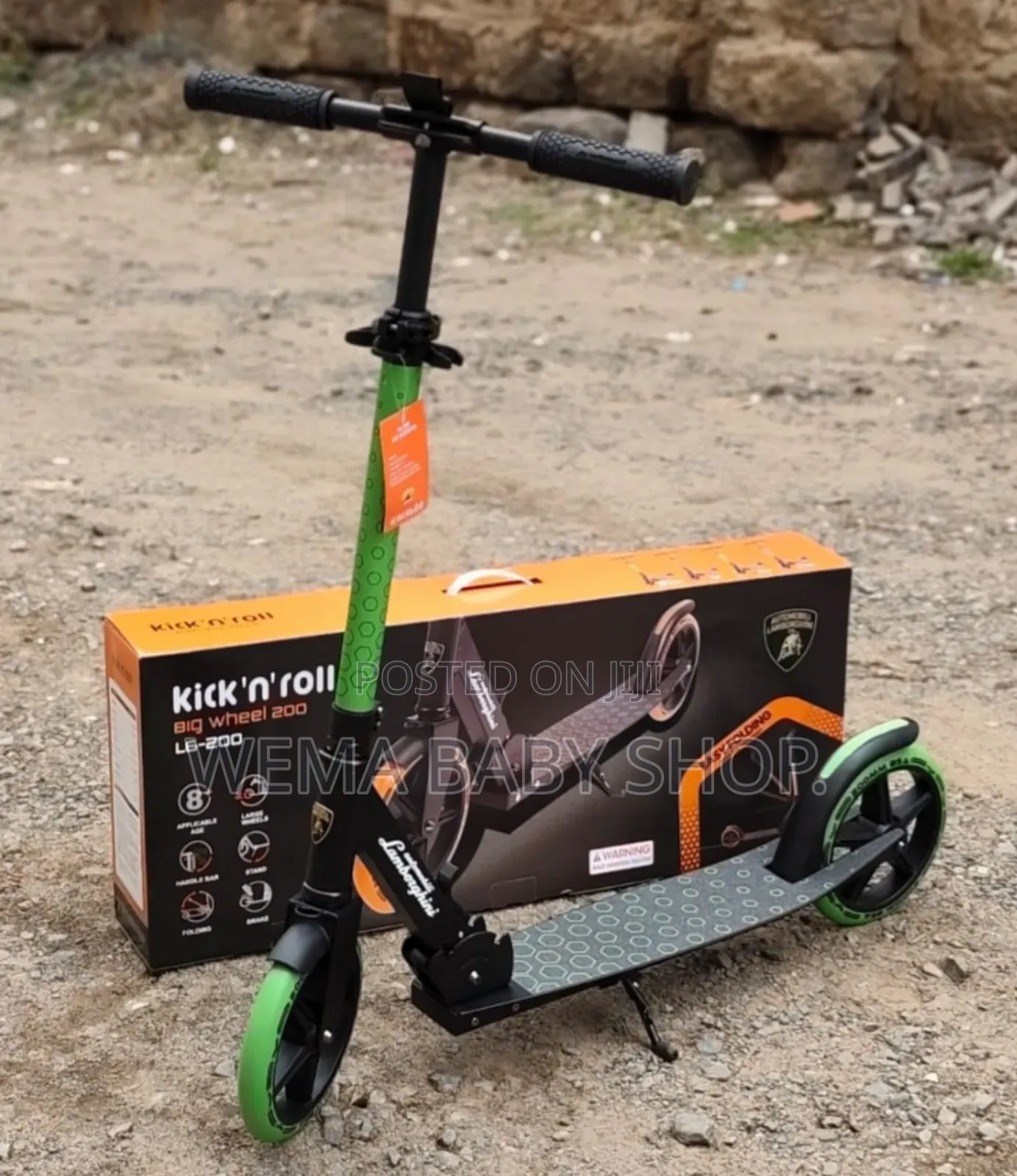 Lamborghini Kick'n'roll Big Wheel Kids Scooter