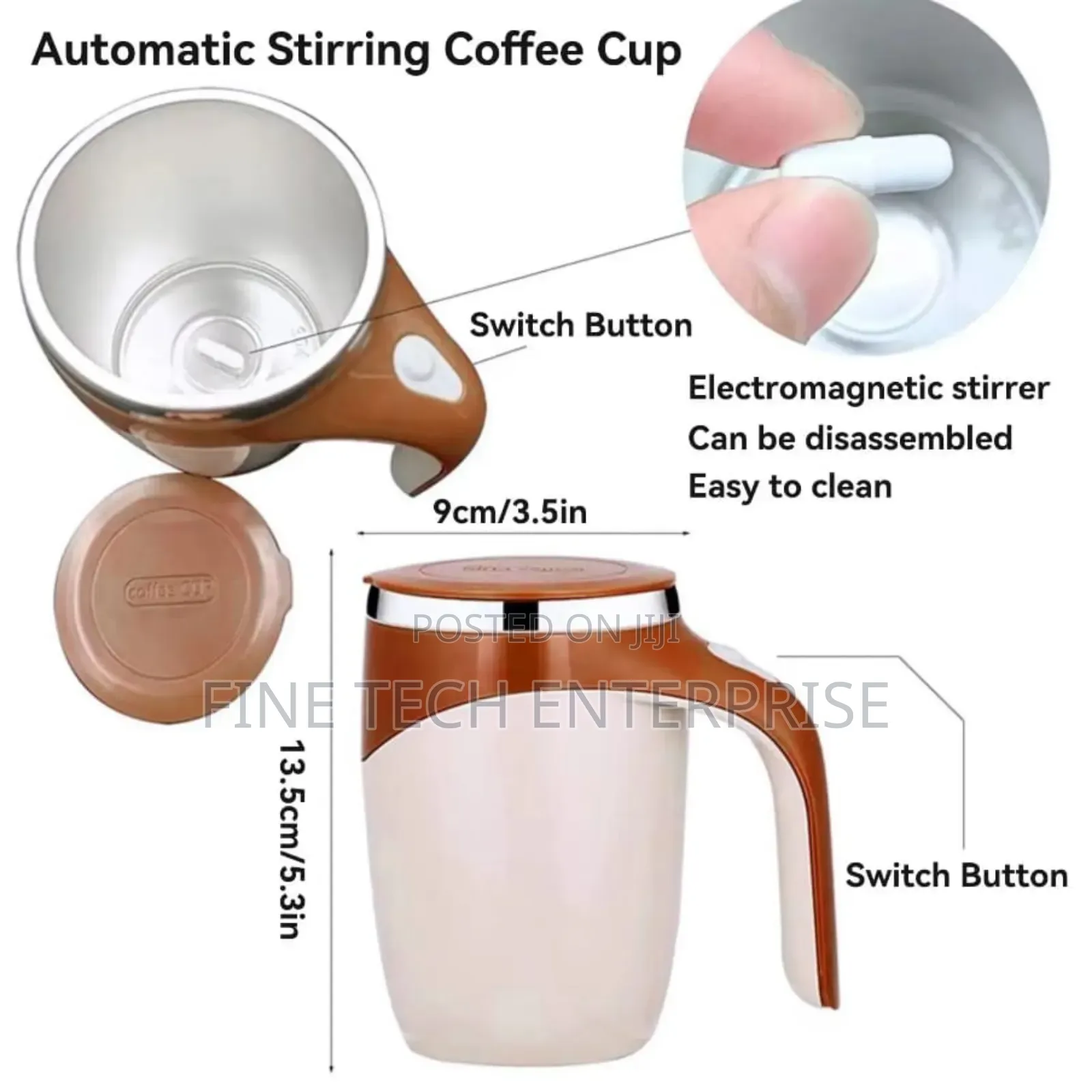 Stainless Steel Magnetic Stirring Cup