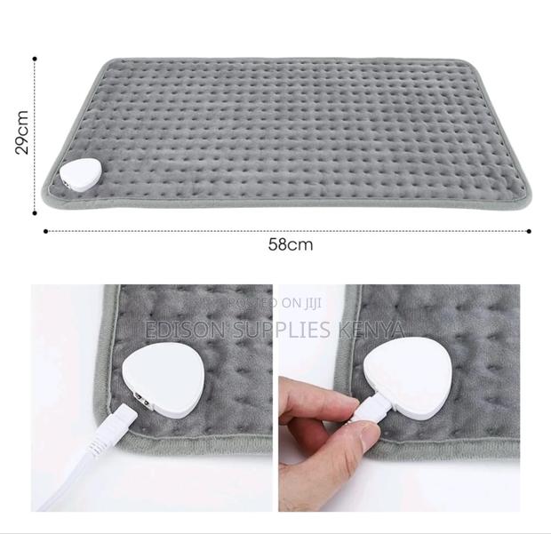 Electric Heating Blanket Mini 58cm by 29cm Thermal Massage Heating Pad - thumbnail 3