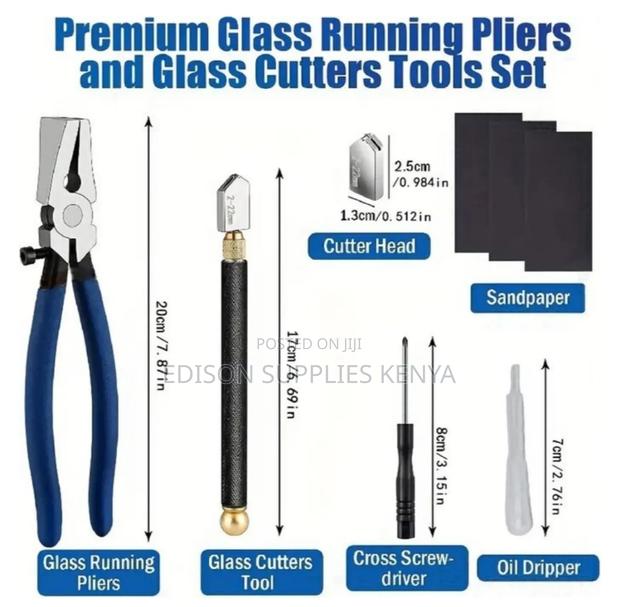 Glass Cutter Tools Set Glass Running Pliers Tile Cutter Breaking Plier - main view