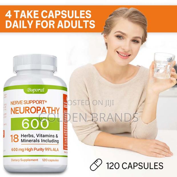 Nerve Support Neuropathy, Relieve Stress, Healthy Brain 120 Capsules - thumbnail 5