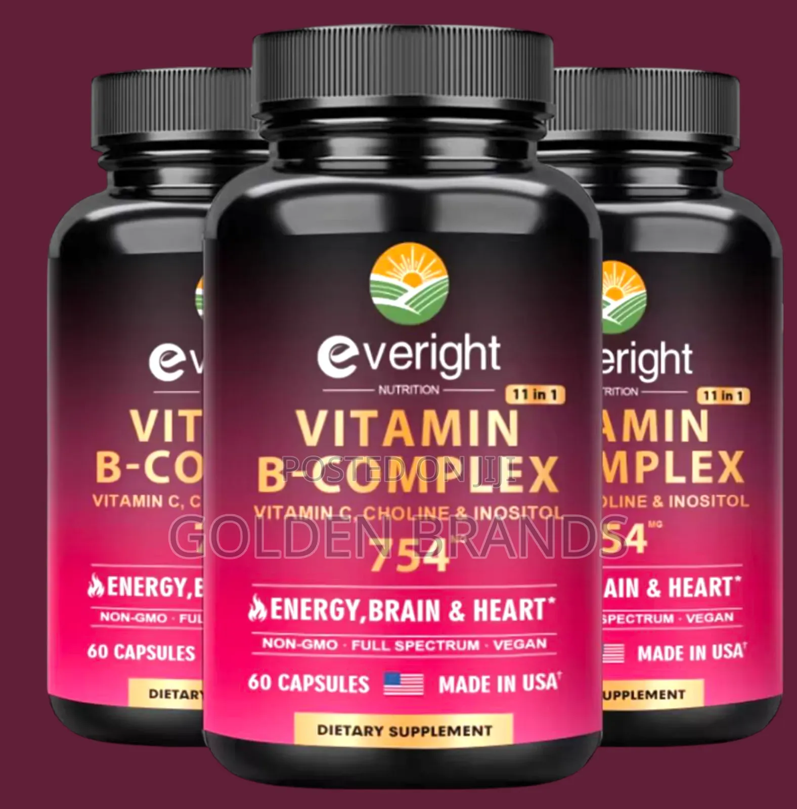 Super Vitamin B-Complex, Brain, Energy, Heart