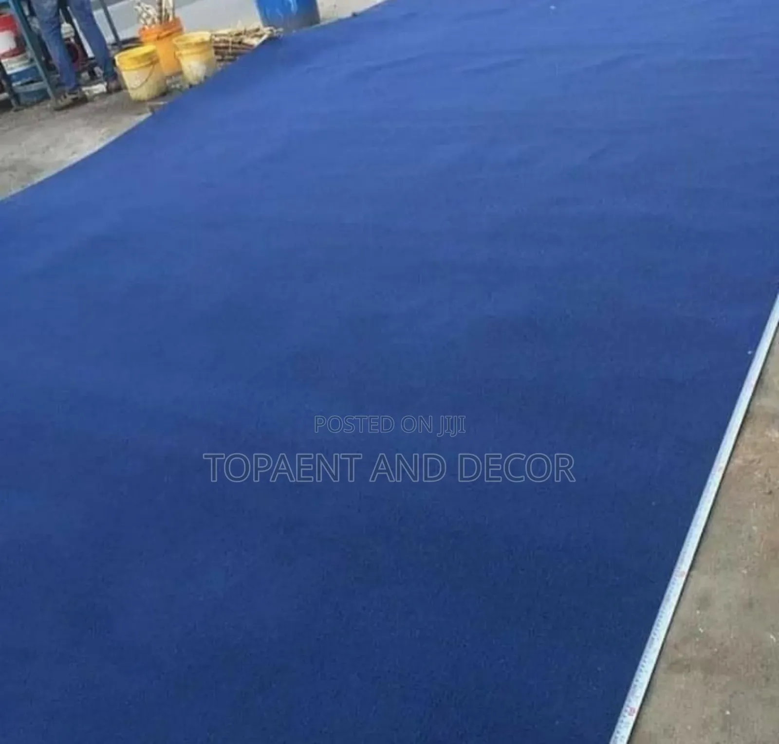 Decorative Blue Delta Wall to Wall Carpet