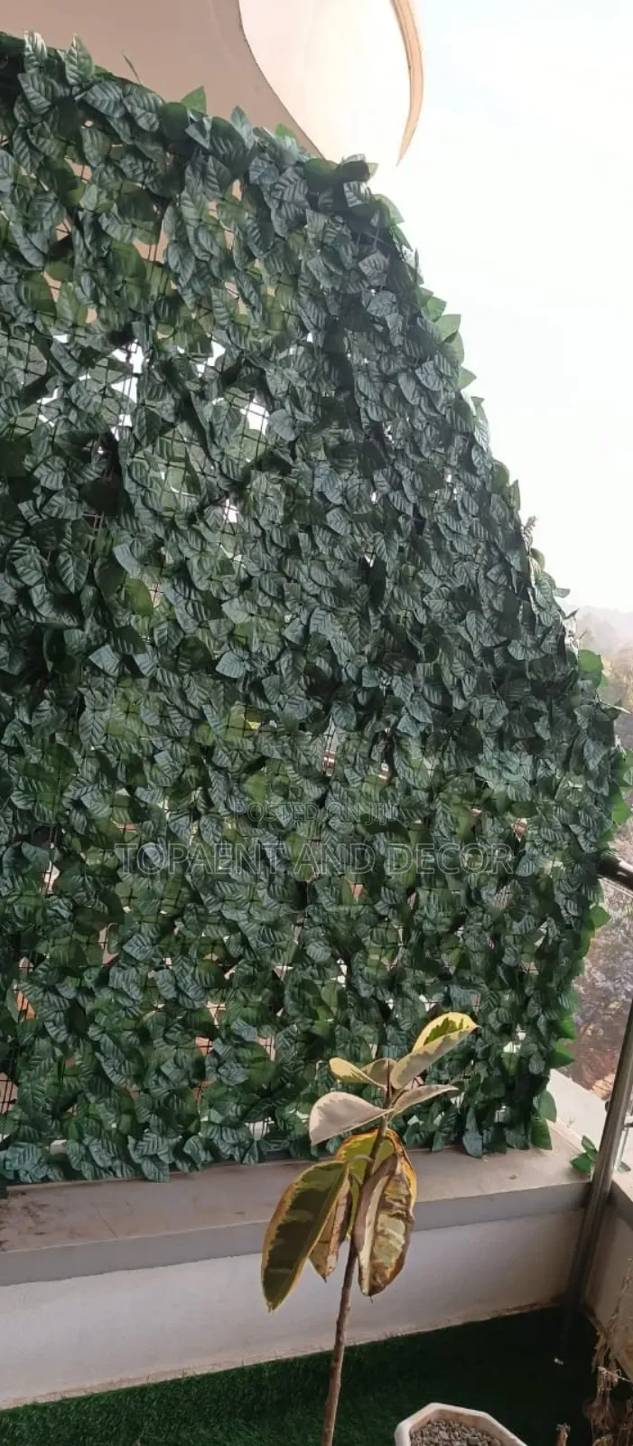 Decorative Artificial Privacy Fence for Homes
