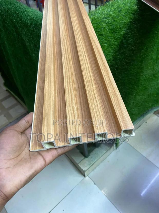 Light Brown Fluted Wall Panels Supply and Installation