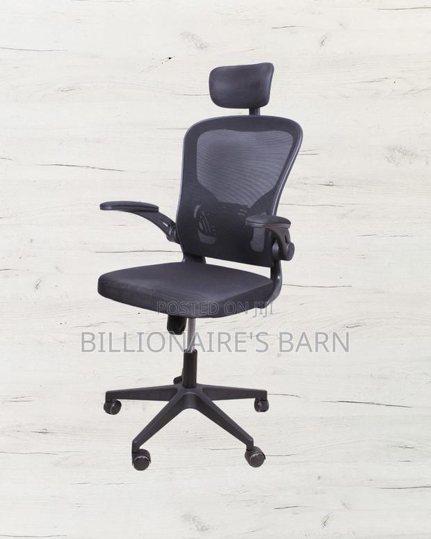 Comfy Grey Ergonomic Office Chair | Lumbar Support - thumbnail 2